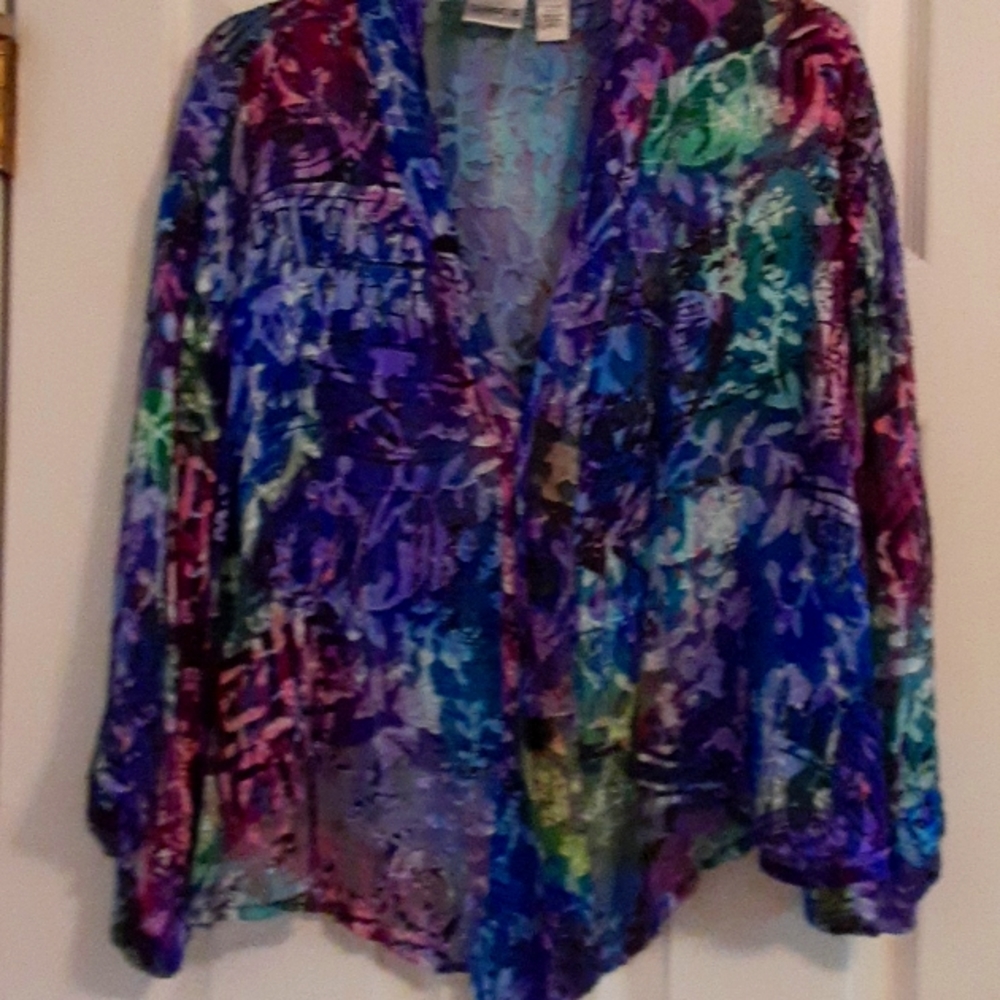 Chicos Multi Colored Top Size 2
